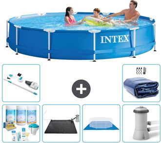 Intex Piscina Con Estructura Redonda - 366x76 Cm - 7-piezas S20439