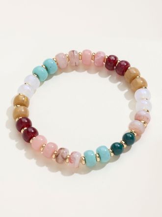 Fat Face FatFace Stretch Bead Bracelet in Multi Colour