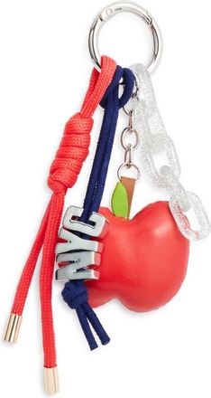 Chelsea28 NYC Travel Bag Charm in Red Multi- Gold at Nordstrom