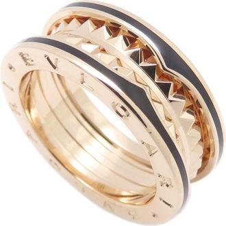 Bulgari B.Zero1 Pink Gold (18K) Ceramic Band Ring (Pre-Owned)