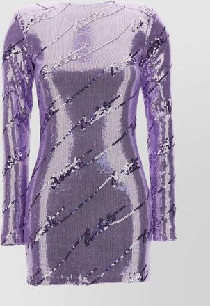 Rotate sequin mini dress long sleeves