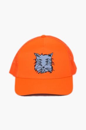 The Celect Cat Head Trucker Cap in Orange at Nordstrom