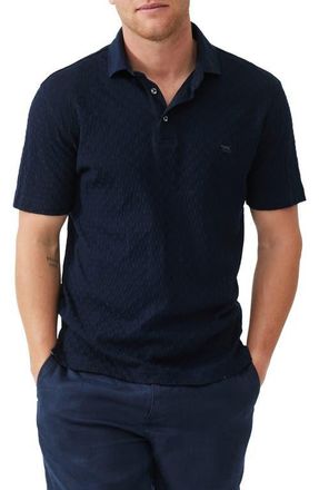 Rodd & Gunn Huntsbury Texture Polo in Navy at Nordstrom, Size Xxx-Large