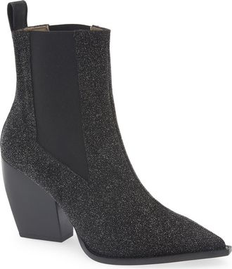 AllSaints Ria Sparkle Bootie in Black at Nordstrom Rack, Size 10