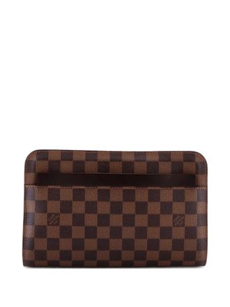 Louis Vuitton Pochette Saint Louis Damier clutch bag - Bruin