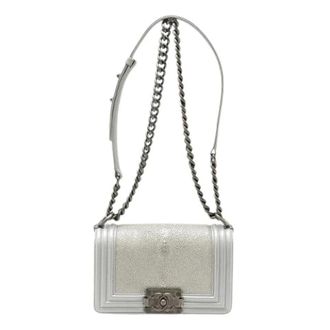Chanel Pre-owned Vintage Shoulder Bag - Dames - Pre-owned - Grijs - Maat: ONE Size Zijde