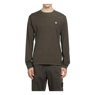 Stone Island Long Sleeve Tops - Heren - Longsleeves - Grijs - L - Tops