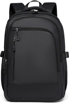 Generic Unisex Business Backpack, Lightweight School Bag, Hidden Pocket Design Computer Bag, Suitable for Business Travel, Work Meeting Carry (Black,32 x 14 x