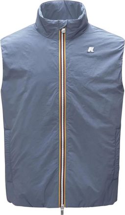 K-Way Valen Vest - Heren - Jassen - Blauw - Maat: L Nylon