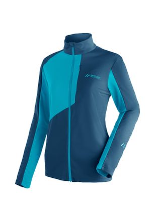 Maier Sports Fleecejacke MAIER SPORTS Purga Jacket, Damen, Gr. 36, blau (himmelblau), 100% Polyester, Rundhals, Jacken Fleecejacke, Damen Midlayer, Fleece mit aufg