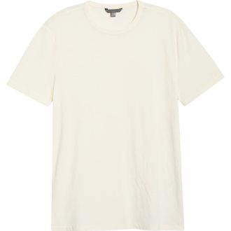 John Varvatos Bale Crewneck Cotton Blend T-Shirt in White at Nordstrom, Size Xx-Large