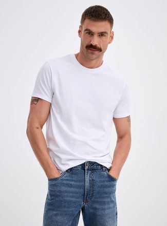 Le 31 Mens Soft stretch jersey T-shirt Muscle fit