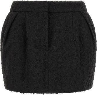 Magda Butrym Rok 14 Minirok - Dames - Korte rokken - Zwart - 2XS - Wol - Rokken
