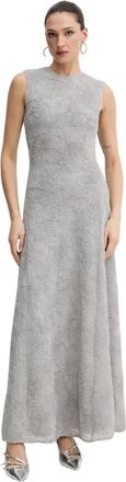 Rotate Rotate Birger Christensen - Maxi jurk met bloemenprint - Dames - Jurken - Grijs - Maat: XS Poliester