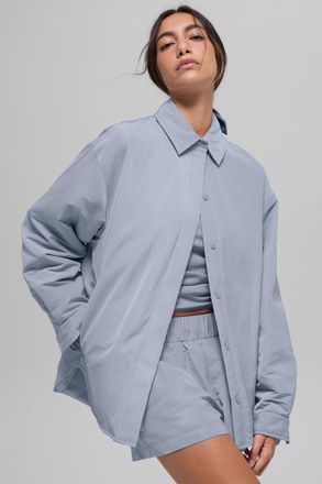 Alo | Socialite Shacket Jacket in Winter Frost Blue, Size: Medium