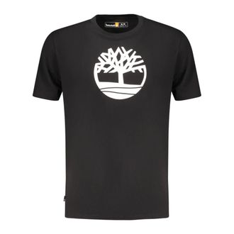 Timberland T-Shirts, male, Black, Size: 2XL Short-sleeved T-shirt