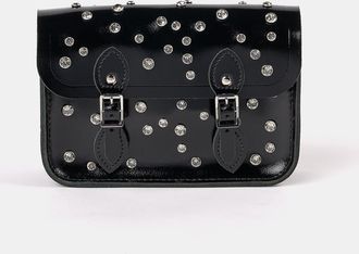 The Cambridge Satchel Company The Little One - High Shine Black with Swarovski Crystals