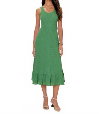Rebecca Taylor Taryn Knit Dress In Forest Green