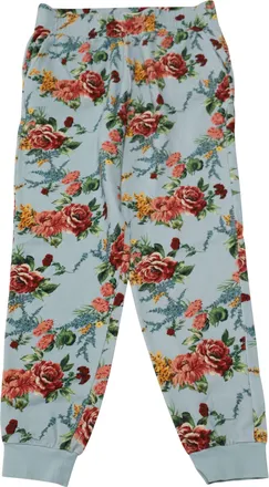 Alice & Olivia Alice + Olivia NYC Slim-Fit Joggers in Light Blue Cotton