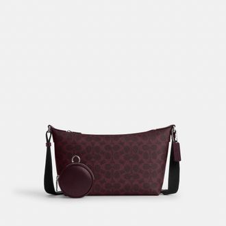 Coach Small Finn Crossbody Bag With Pouch In Signature Canvas