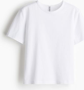 H&M T-Shirt aus Baumwolljersey - Weiss