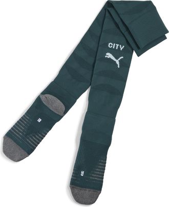 Puma Mens Manchester City 25/26 Socks Green Size 9-11