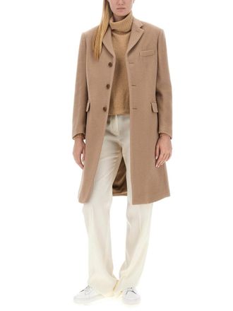 Aspesi Wool Blend Oversized Coat - Beige