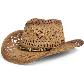BP. Faded Straw Cowboy Hat in Brown at Nordstrom