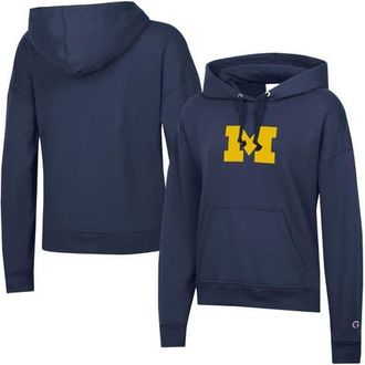 Champion Womens Champion Navy Michigan Wolverines Powerblend Fleece Hoodie at Nordstrom, Size Xx-Large