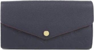 Louis Vuitton Pre-owned Wallets, female, Blue, Size: ONE SIZE Pre-owned Long Wallet (Bi-fold)
