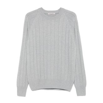 La Fileria Ribbed Crew-neck Sweater