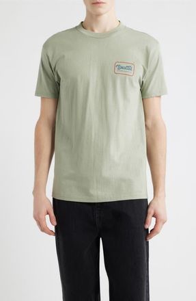 Brixton Grade Graphic T-Shirt in Desert Green/dark Navy/amber at Nordstrom, Size Xx-Large