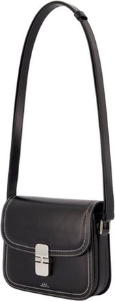 A.P.C. Womens Grace Small Crossbody - A.p.c. Leather Black Cowhide Bags Crossbodies