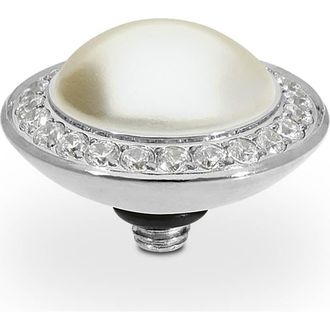 Qudo Tondo Deluxe Top 0.51 - Silver in Cream Pearl at Nordstrom