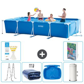 Intex Piscina Con Estructura Rectangular - 450x220x84 Cm - 7-piezas S144