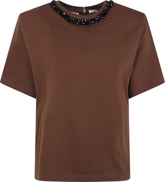 Essentiel T-Shirt Cotton Kardinal Shoulderpad