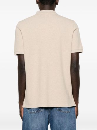 Maison Kitsun&eacute; Fox Head Embroidered Polo - Beige