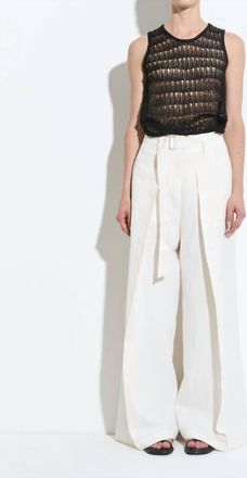 Christian Wijnants Pomello Wide Leg Pants In Off White