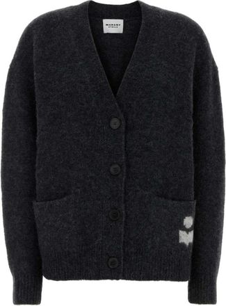 Isabel Marant Eborah Cardigan - Dames - Vesten - Grijs - XS - Nylon - Truien & Vesten