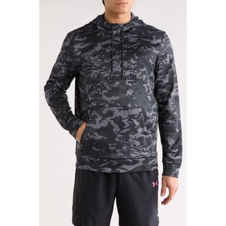Under Armour Camo Fleece Graphic Hoodie in Black at Nordstrom Rack, Size Xx-Large