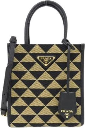 Prada Pre-owned Tote Bags, female, Multicolor, Size: ONE SIZE Pre-owned Vintage Tote Bag