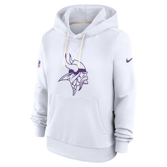 Nike Minnesota Vikings Alt 2 Pack Nike Womens Dri-FIT NFL Pullover Hoodie in White | 03C310A9M-A7L
