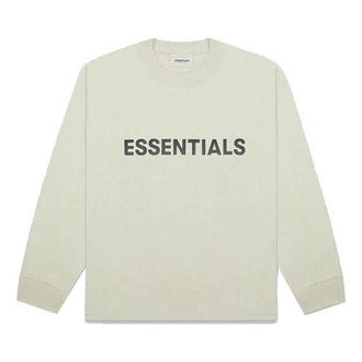 Fear of God FW20 Long Sleeve Logo Tee Sage FOG-FW20-303
