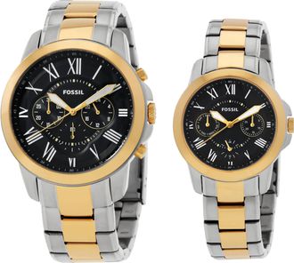 Fossil Grant Chronograph Quartz Watch Set FS6202SET