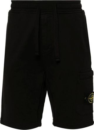 Stone Island Casual Shorts, male, Black, Size: S Cargo Bermuda Shorts