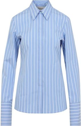 Sportmax Conio Shirt - Dames - Overhemden - Blauw - 4XS - Katoen - Overhemden