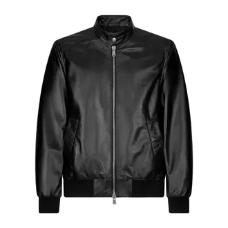 Dondup Bomber Jacket - male - Dondup - Leather Jackets - Black - L - Jackets