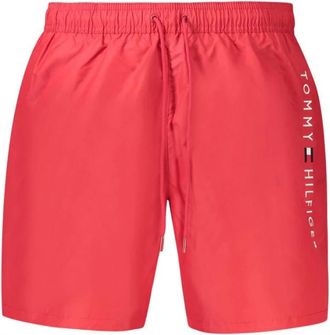 Tommy Hilfiger Hombre, Trajes de baño, Rojo, Talla: S