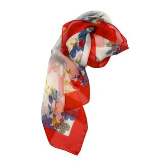 Borbonese Red Silk Women Womens Scarf