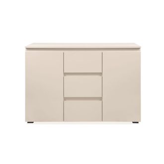 Calicosy Aparador de 2 puertas y 3 cajones, color cachemira a120 cm - beige